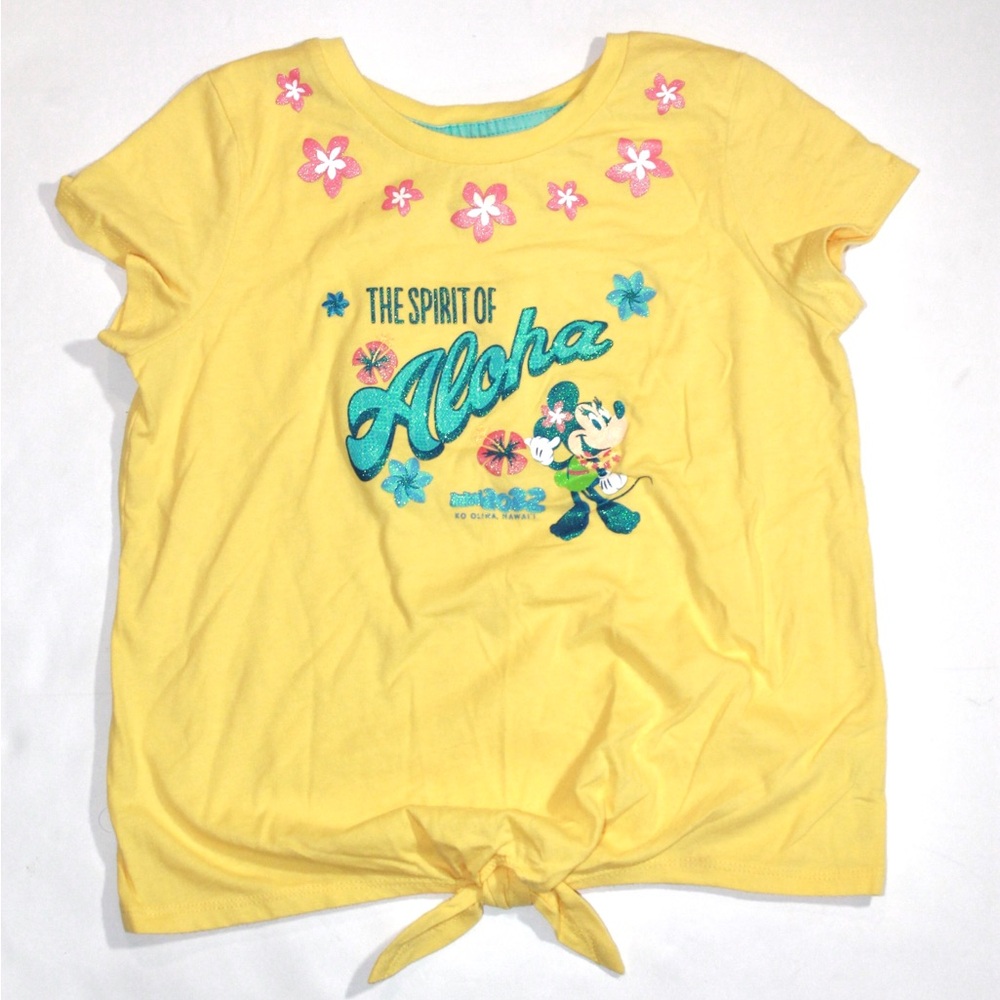 Disney Girls' 'The Spirit of Aloha' Tie-Front T-Shirt